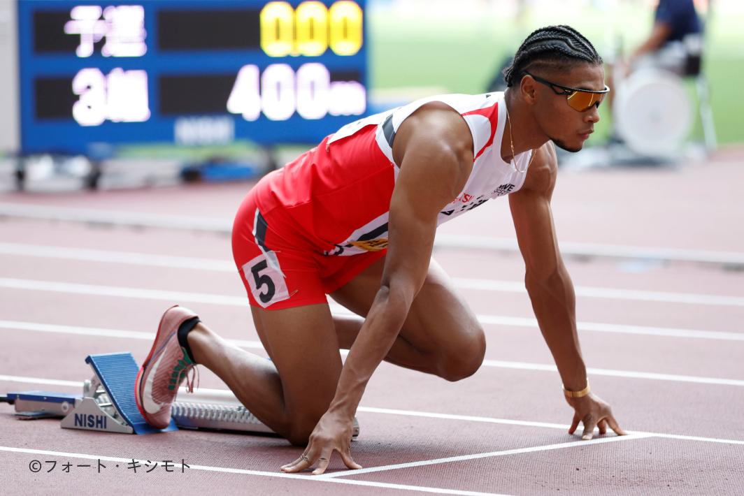 中島佑気ジョセフ選手（400m）